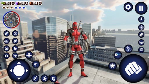 Miami Rope Hero Spider Games - Action - games