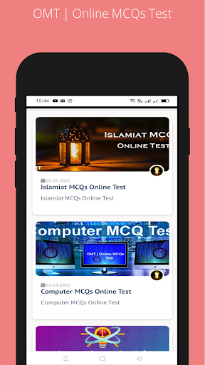 Android application OMT | Online MCQs Test screenshort