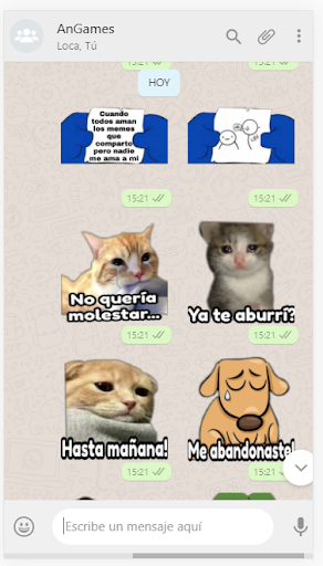 Stickers con Frases Sad WastickerApps