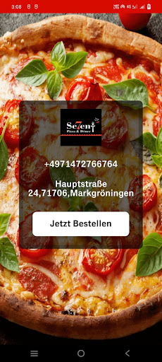 Android application Seven Pizza Service screenshort
