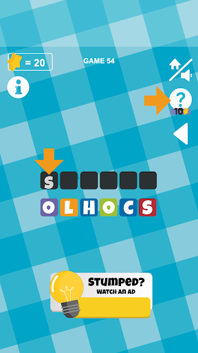 Scrambled Words Screen 2
