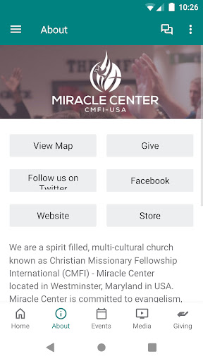 CMFI Miracle Center Screen 2