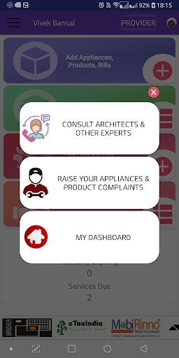 Android application Brand Customer Care DigiLocker screenshort
