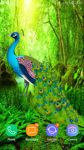 Peacock Live Wallpaper Screen 2