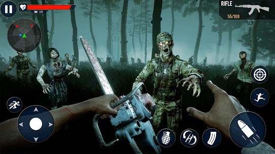 Modern Zombie Shooter 3D Offline Shooting Games Mod Apk app for Android 1