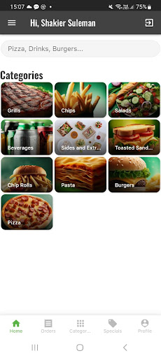 aMeal Screen 2