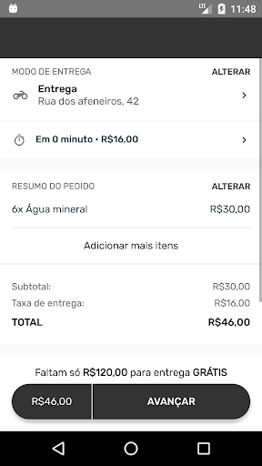 Bull Time shop delivery Screen 3