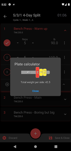 Lift4Fit Gym workout logger