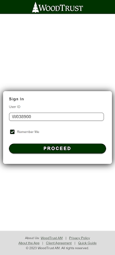 Android application WoodTrust Asset Management screenshort