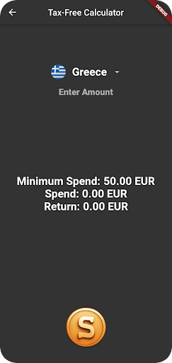Currency & Tax-Free Calculator Screen 3