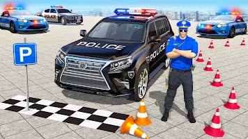 Police Prado Car Parking Games