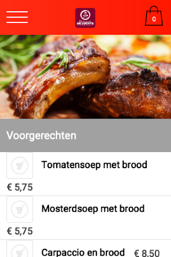 Android application Restaurant de luchte screenshort