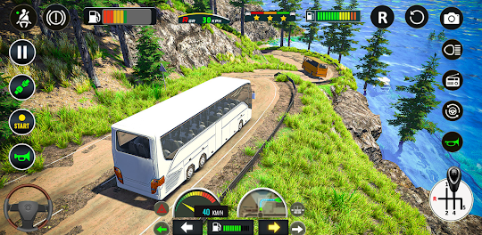 US coach driving bus simulator