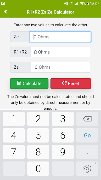 R1+R2 Zs Ze Calculator - 4.3.5 - (Android)