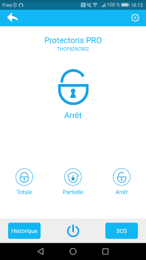 Android application Protectoris V2 screenshort