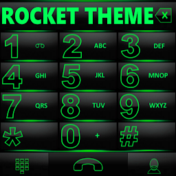 Icon image Theme RocketDial Spectra Green