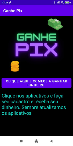 Android application Ganhe dinheiro screenshort