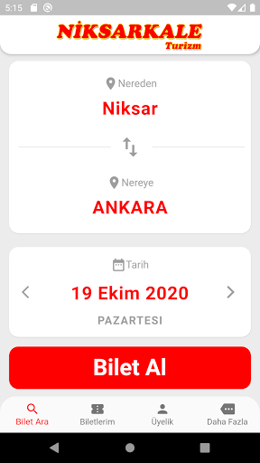 Android application Niksarkale Turizm screenshort