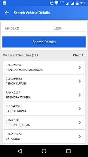 RTO Vehicle Info App & Challan Screenshot 2 - AppWisp.com