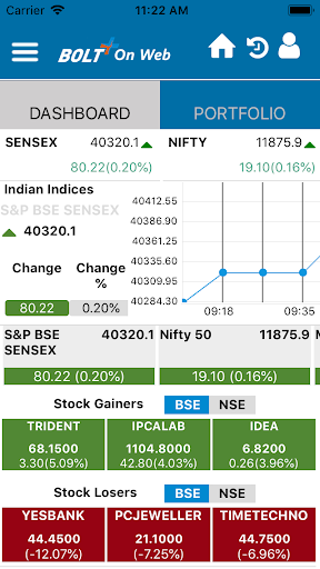 BSE BOW Mobile Trading Screen 2