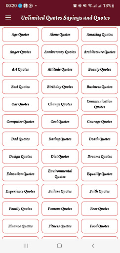 Android application Quotes and Status screenshort