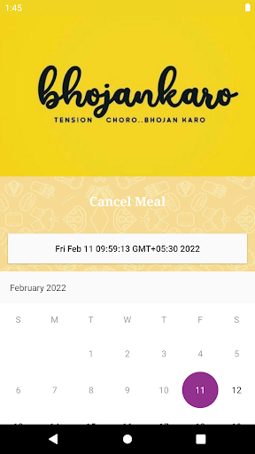 Android application Bhojan Karo screenshort