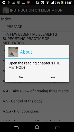 Instruction on Meditation
