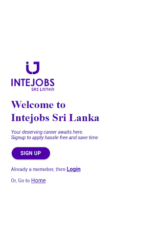 Android application Intejobs Sri Lanka screenshort