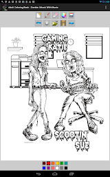 Adult Coloring Book - Zombie World #1