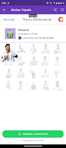Screenshot 3 Stickers de Argentina android