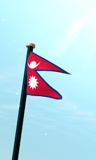 Android application Nepal Flag 3D Live Wallpaper screenshort