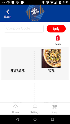 Blue Moon Pizza Screen 3