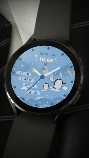 Snow penguin For Wear OS