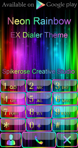 Neon Rainbow 3D Next Launcher Screen 3