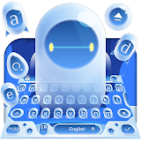 white robot keyboard max hero blue bay icon