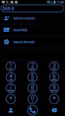 Theme for ExDialer Circle Blueのおすすめ画像1