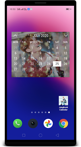 Jungkook Calendar Widget