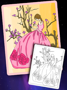 お姫様ぬりえ絵本 - お絵描きパッドとぬりえの2in1のおすすめ画像2