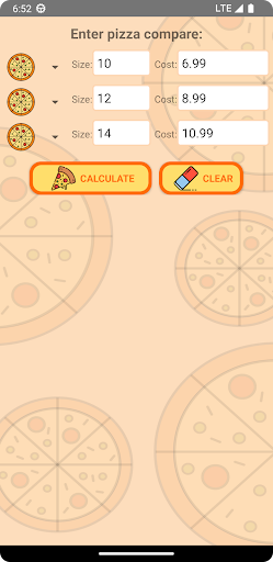 Pizza Savers calculator Screenshot 1 - AppWisp.com