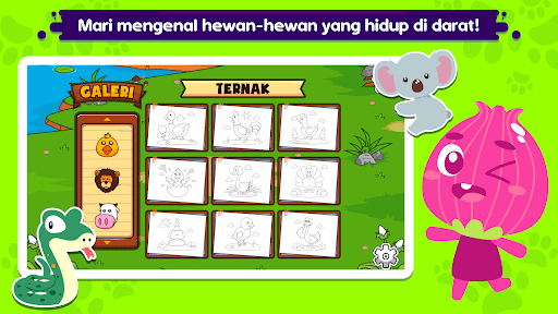 Screenshot of Marbel Mewarnai Hewan Darat