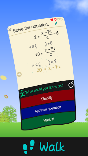 Algebra Tutor Screen 2