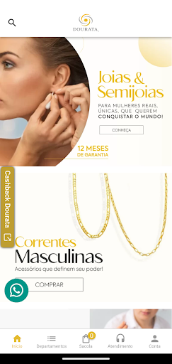 Android application Dourata Joias screenshort