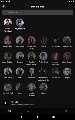 Screenshot of Plexamp