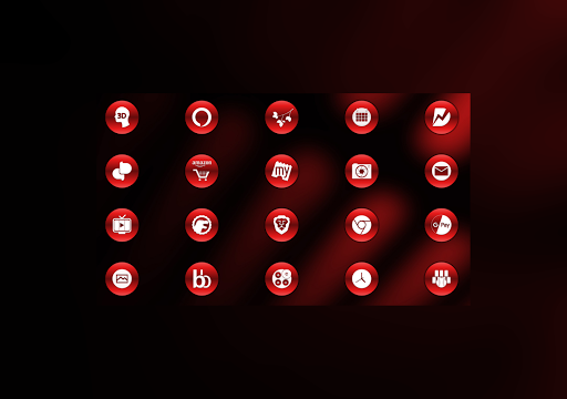Metallic Red Icons By Arjun Arora
