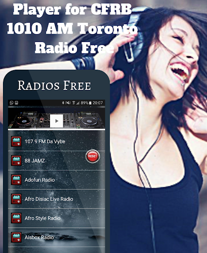 Player for CFRB 1010 AM Toront