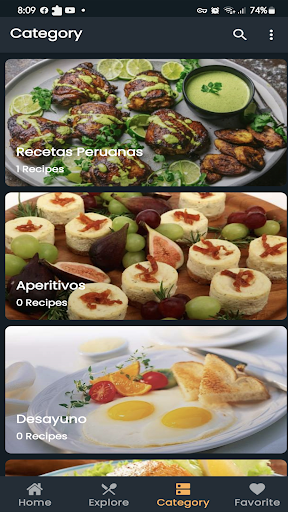 kitchen Recipes Screen 2