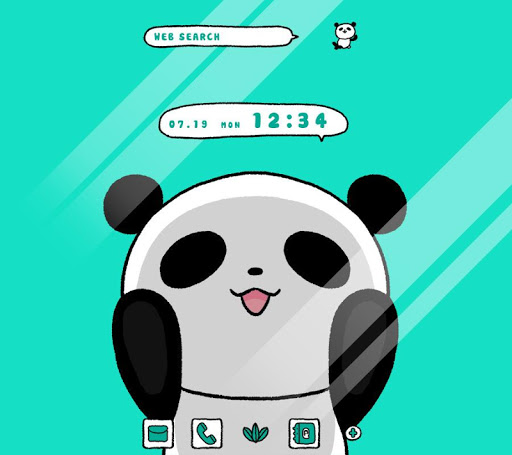 Android application Trapped Panda Theme screenshort