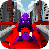 3D Big Robot Fly Surfers Dash icon