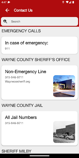 Wayne County NY Sheriff Screen 3