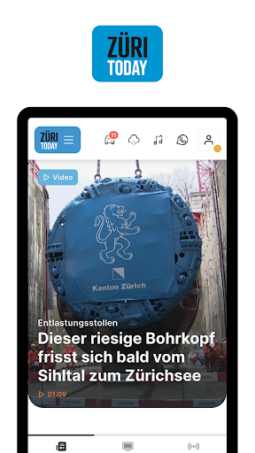 Android application ZüriToday screenshort